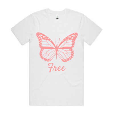 Butterfly "Free" Tee - AS Colour - Organic Cotton Unisex Tee Thumbnail