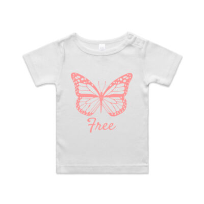 Butterfly "Free" Baby Tee - AS Colour - Infant Wee Tee Thumbnail