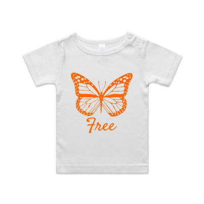 Butterfly "Free" Baby Tee - AS Colour - Infant Wee Tee Thumbnail