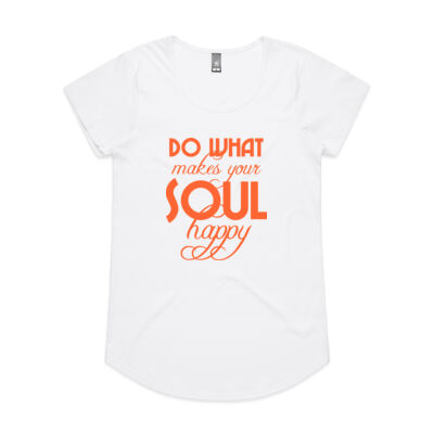 "Do What Makes Your Soul Happy" Women's Scoop Tee - AS Colour - Women's 'Mali' Scoop Tee Thumbnail