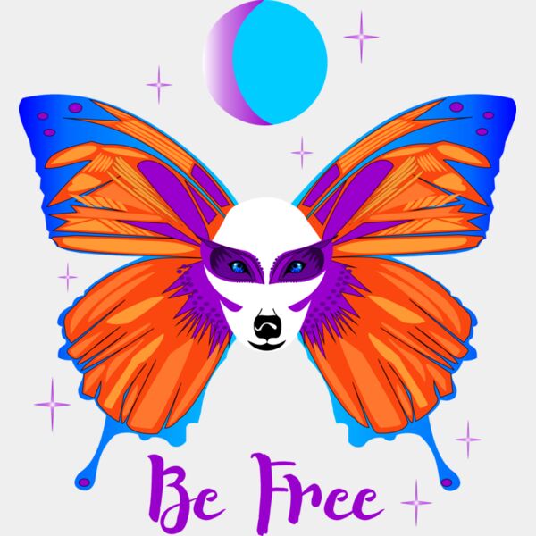 wolf butterfly blue Thumbnail